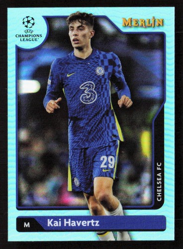 2021-22 Topps Merlin Chrome UEFA Kai Havertz Aqua /199 Chelsea FC