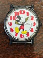 Disney Mickey Lorus Vintage Quartz Watch Face Only Mickey Mouse