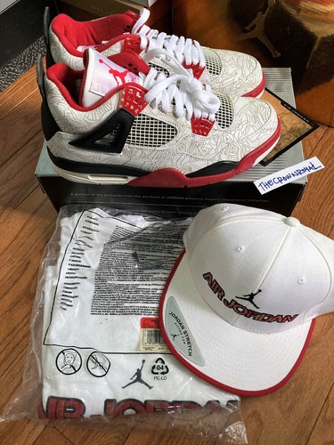 white laser jordan 4