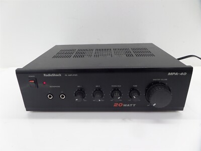 RadioShack MPA-40 20 Watt PA System Amplifier