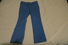 VTG 80s Dickies Workwear Blue Jean Pleated Men's 37x30 Made in USA Light Wash