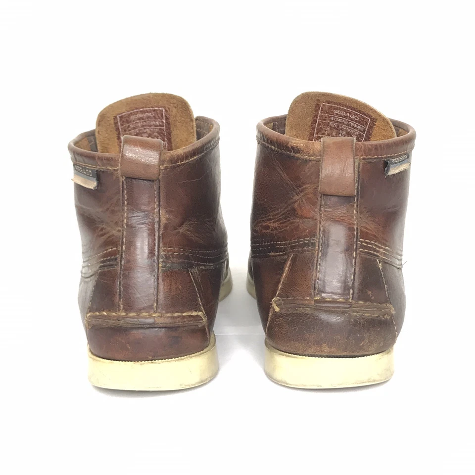 Botas al Tobillo Sebago Docksider Para Mujer Chukka Sin usar, en Caja, Puntera Cuero Marrón Talla EE. UU. 11 Foto 4 de 4