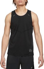 Image of NIKE RUN DIVISION RISE 365 TANK RUNNING TOP SIZE M (DA1303 010) BLACK