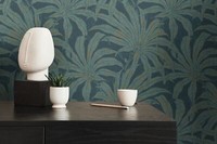 Vliestapete Blumen Tropen Floral Petrol GrüN Gold Metallic 39501-6 (3,26€/1Qm)
