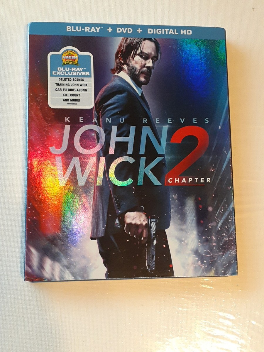 John Wick Chapter Blu-ray +Dvd With Slipcover No Digital code