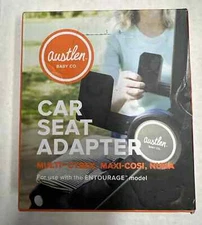 NEW Open Box Austlen Entourage Car Seat Adapter  for Cybex Nuna or Maxi Cosi