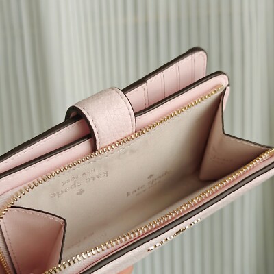 New Kate Spade Lena Medium Compact Bifold Wallet Shimmer