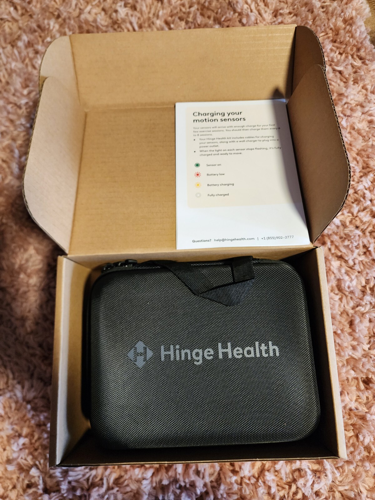Hinge Health Digital Kit for Back Pain with Sensor - In Carrying Case ...