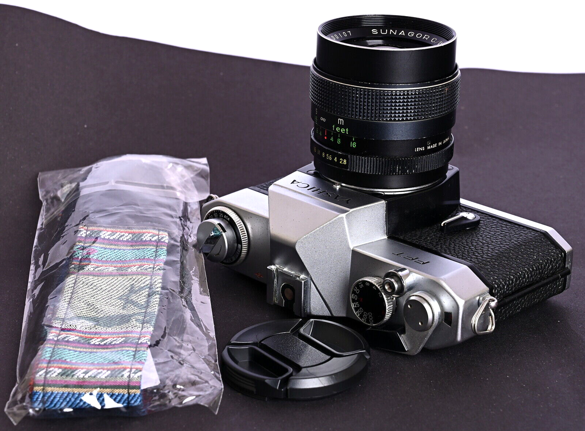 Yashica FFT Chrome Mechanical 35mm Film SLR c/w Sunagor C/D 28mm f