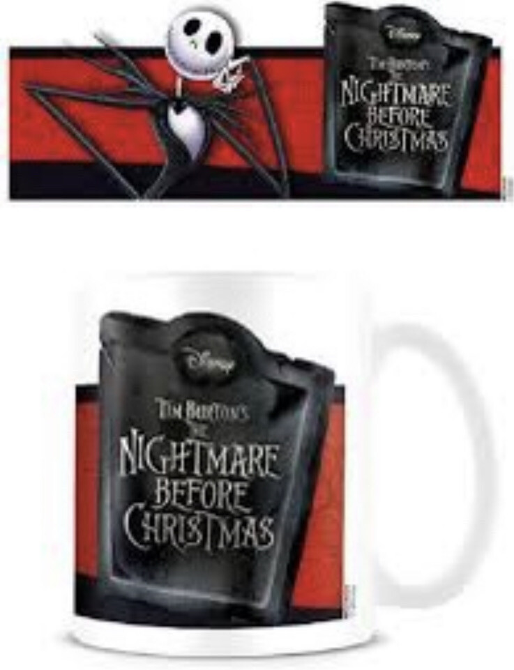 The Nightmare Before Christmas Mug for Tea or Coffee Jack Banner White New