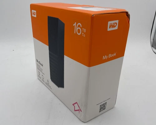 Western Digital 16TB My Book External Hard Drive, USB 3.0 WDBBGB0160HBK-NESN