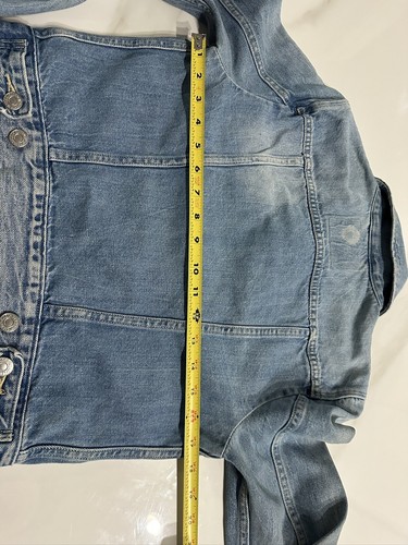 Levis Big Kids Girls Light Blue Button Down Jean Denim Trucker Jacket Medium - Picture 9 of 10