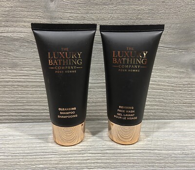 Luxury Bathing Company Face Wash And Cleansing Shampoo Bath Set 1.69oz Each