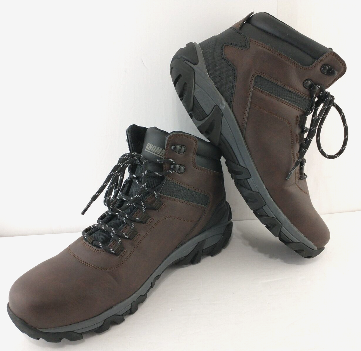 NWT Khombu Mens Size 12 Brown Hiking Boots Amazon.com | Khombu Mens Lincoln Faux Leather Work & Safety  main image 3