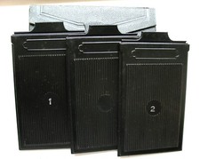 3 Lightly Used DRP 2 1/2"x4" Film Holders in its original Storage Case
