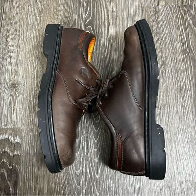 Timberland Mens 11.5 Waterproof Leather‎ Oxford Shoes Brown Career Academia Timberland Leather Oxford Waterproof Brown Men main image 3