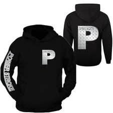 Powerstroke Silver Metal Power Hoodie Front  Back Ford Power Stroke Diesel