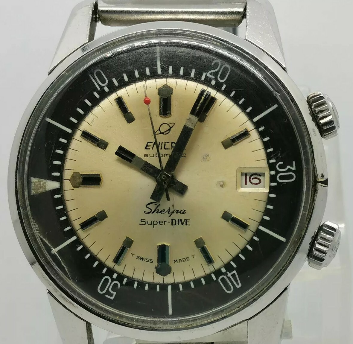 Enicar Sherpa Super DIVE automatico anni 60 70 eBay