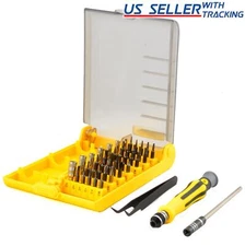 45pc Security Bit Set Torx Star Tamperproof Hex Triwing Precision Tool Kit