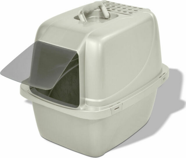 Enclosed Hooded Covered Kitty House With Filter Hooded