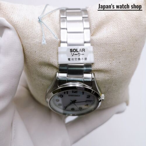 SEIKO Selection SBPX153 White Solar Sapphire Men's Watch New in Box - Picture 15 of 24
