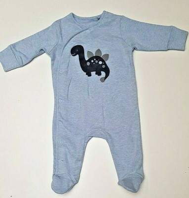 dinosaur baby sleepsuit