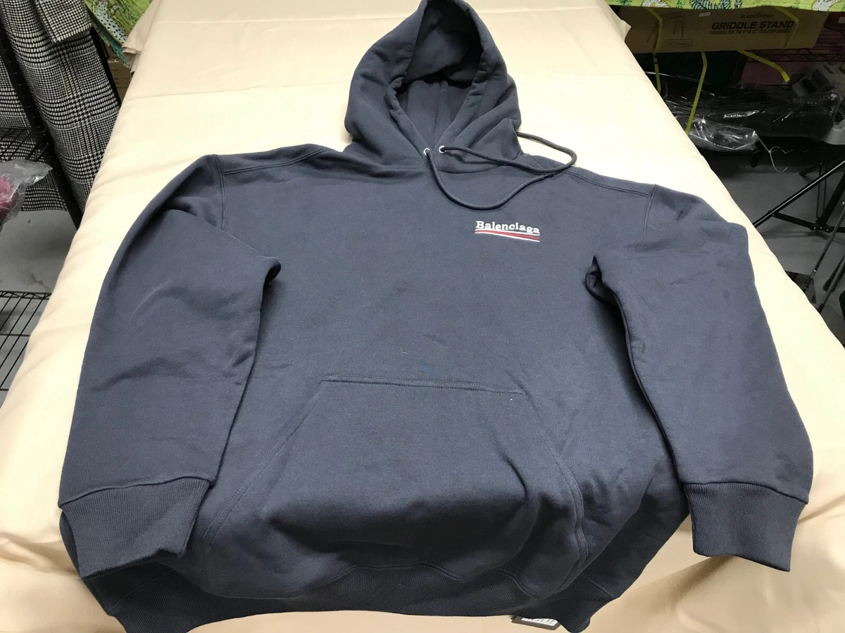 Balenciaga Hoodie Wardrobe Unisex Dark Gray SZ SMALL 9140 NEW | eBay