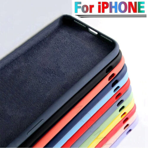 Liquid Silicone Case Back Phone Cover For iPhone 15 14 13 12 11 Pro Max XR XS X - Picture 1 of 22