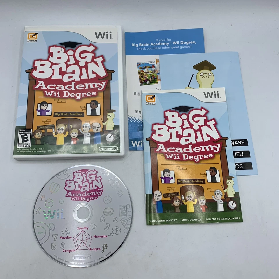 Smarty Pants & Big Brain Academy: Wii Degree (Nintendo Wii) Lote De 2 Completos Foto 2 de 4