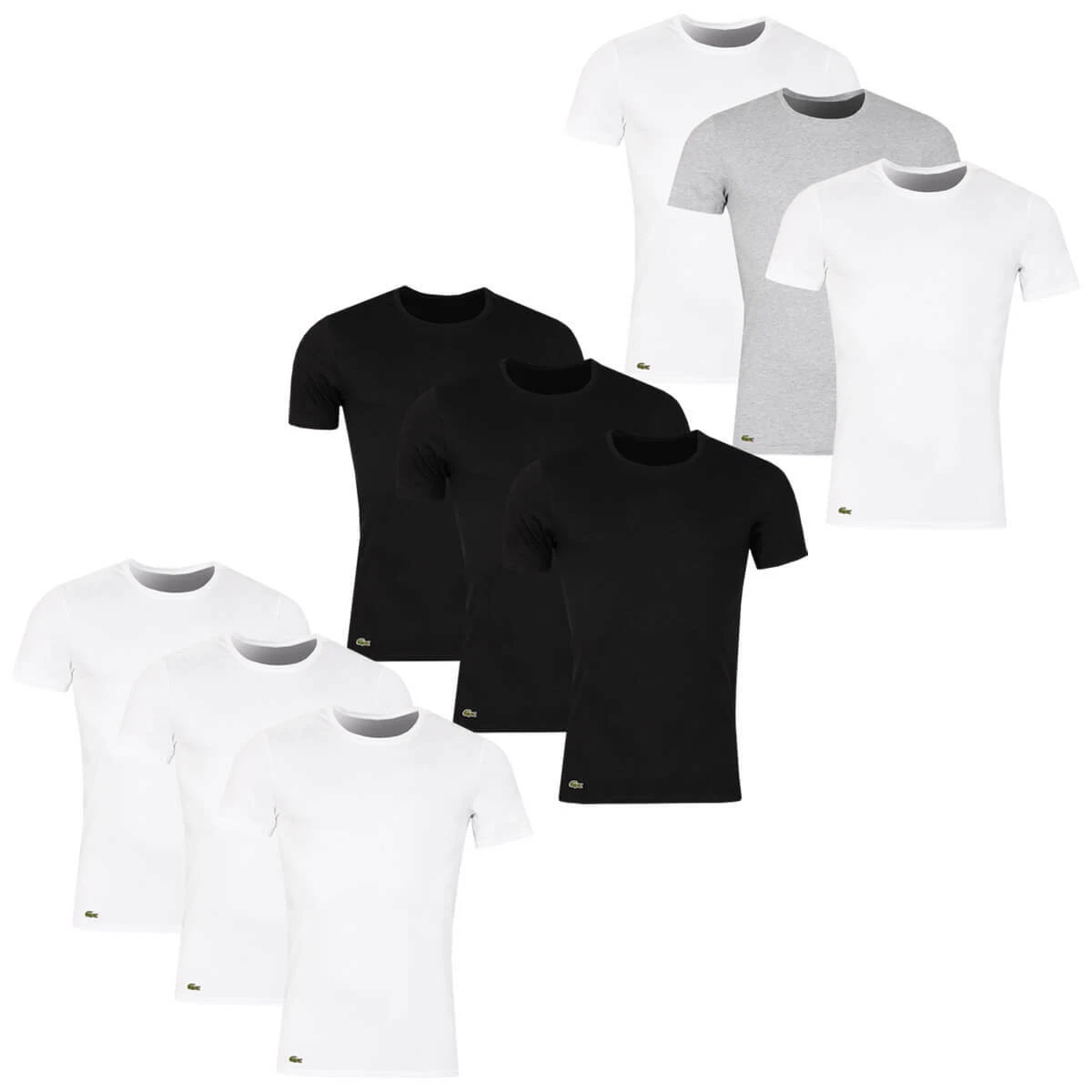 Rettelse solnedgang bro Lacoste Mens 2023 3-Pack Lightweight Breathable Slim Fit Undershirt T-Shirt  | eBay