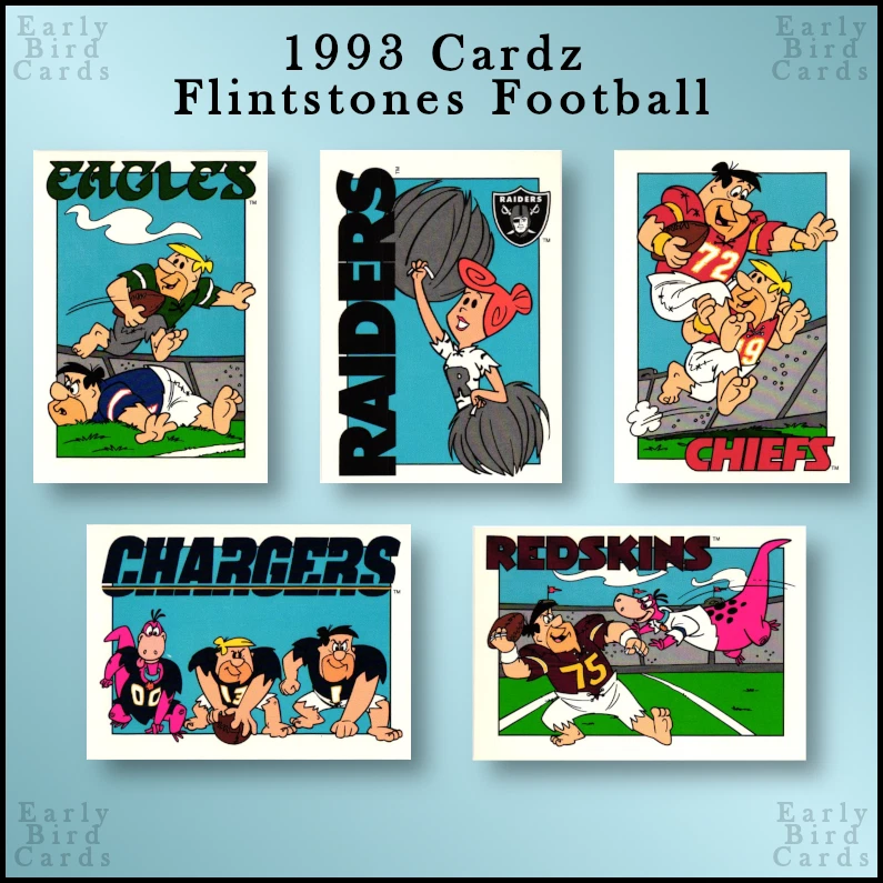 1993 CARDZ Team NFL The Flintstones Fred Flintstone #26 for sale