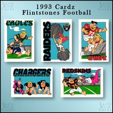 1993 Cardz The Flintstones NFL Collection / Pick Your Cards / Buy2+ Save10%