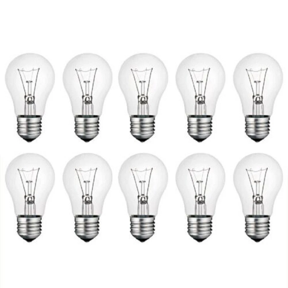 Lampadina incandescenza Goccia chiara 60W 230V E27 confezione 10 pezzi - Immagine 2 di 3