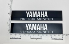 Yamaha NS-1000 Monitor Altoparlante Riser Stand Etichetta Badge -Coppia Alluminio Personalizzato