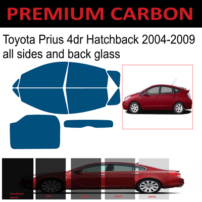 5% Nano Carbon Window Tint Film – Precut For Toyota Prius 2004