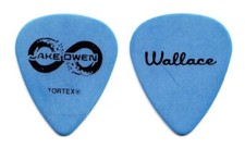Jake Owen David Wallace Signature Blue Guitar Pick - 2014 Days Of Gold Tour