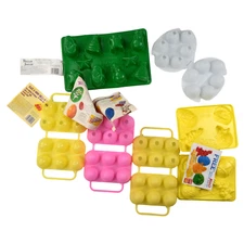 JELLO Jigglers Lot 7 Piece Easter Egg Molds JELL-O Gelatin Christmas Spring