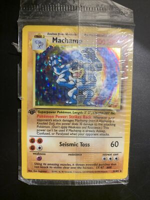 MACHAMP 1st Edition Pokémon Card ~~FACTORY SEALED | eBay