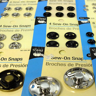 New Sew-On Snaps(Brouches de presión) by Dritz, NEW LOW PRICE, check total price