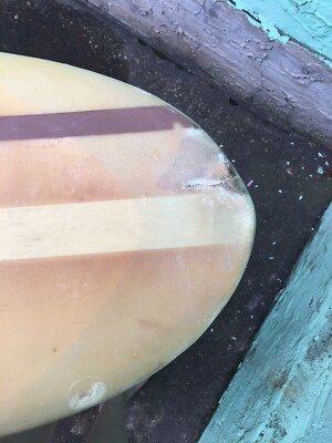 Vintage 1960s Hap Jacobs Longboard Surfboard 9' 5