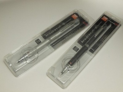 Uni Kuru Toga Roulette Modell Druckbleistift 0,5 mm Gun Metallic & Silber Set 2
