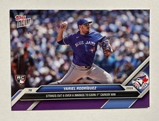 2024 Topps Now #393 Yariel Rodriguez RC Toronto Blue Jays PURPLE Parallel 23/25
