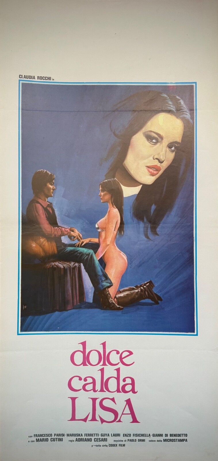 Locandina originale film Dolce calda Lisa (1980) - Regia di Adriano Tagliavia