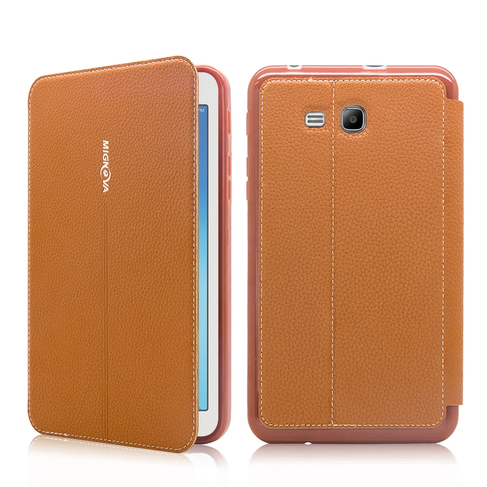 Funda de cuero tipo folio para Samsung Galaxy Tab E Lite/Tab 3 Lite 7.0 T110 T113 Foto 3 de 4