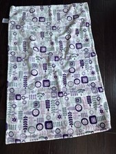 Little Miracles Purple Gray White Pink Flowers Leaves Circles Costco Blanket