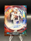2025 Topps Cosmic Chrome Josh Allen Equinox Auto Red Flare 5 /5 Bills QB