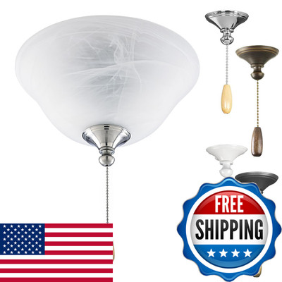 Progress Lighting 2-Light Ceiling Fan Light Kit For Airpro Collection Ceiling