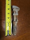 Antique 6-1/2”  Screw Wrench With Wood Handle Monkey Wrench — photo 1