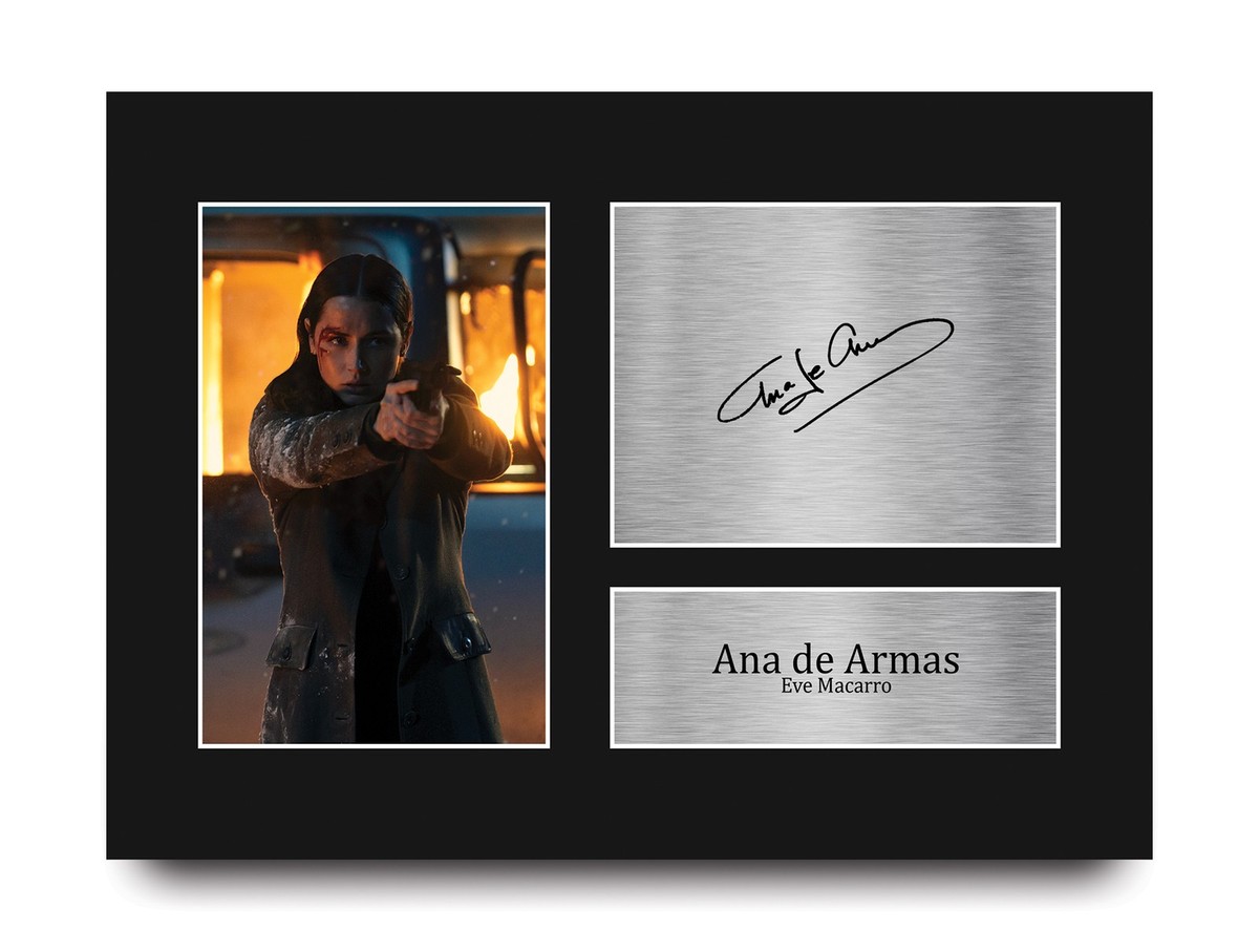Ana De Armas Ballerina Eve Macarro Signed Autograph Picture Print