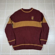 Harry Potter Gryffindor quidditch sweater large official wizarding world